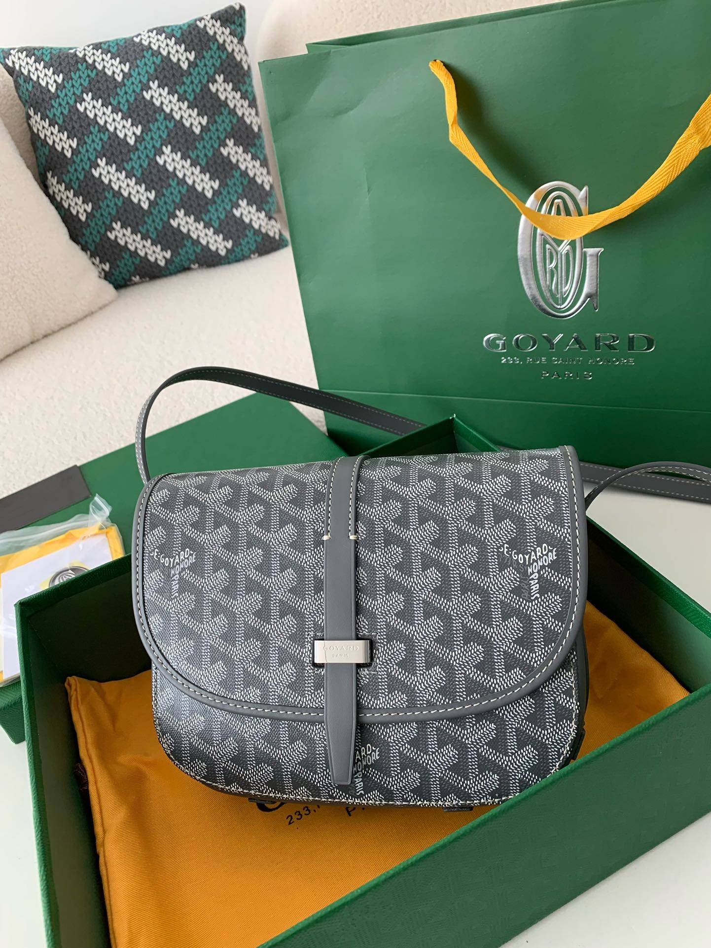 Goyard BeL*Védère bag Top Quality Size:21.5*16*6cm