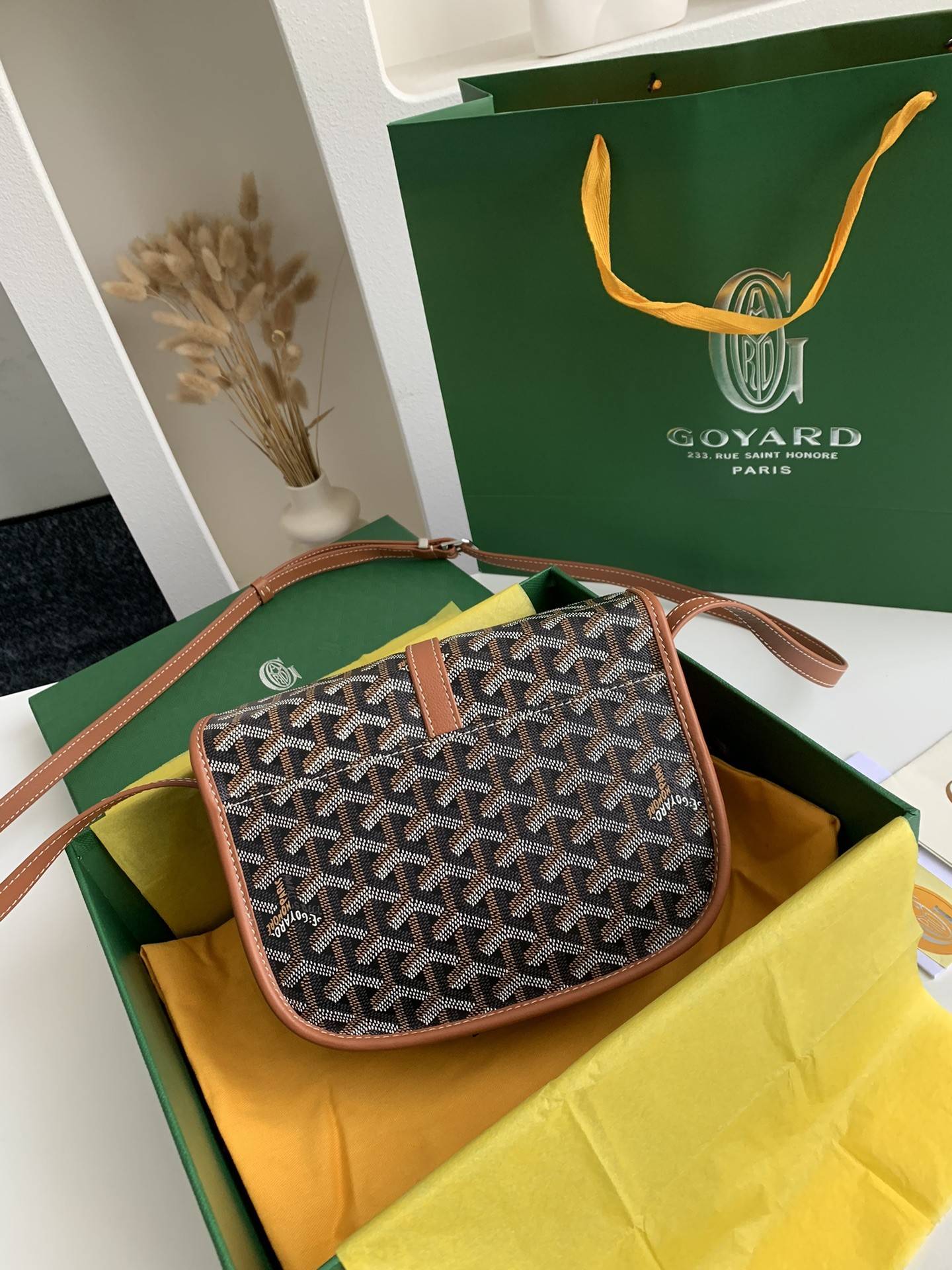 Goyard BeL*Védère bag Top Quality Size:21.5*16*6cm