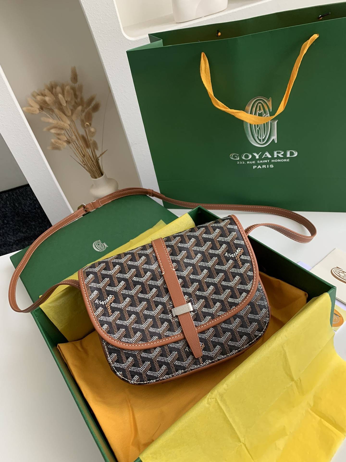 Goyard BeL*Védère bag Top Quality Size:21.5*16*6cm