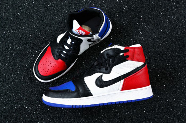 Air Jordan 1 Rebel ‘Top 3‘ White/Black-Varsity Red-Varsity Royal AT4151-001