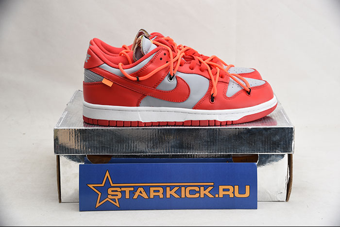 NIKE DUNK LOW OFF-WHITE UNIVERSITY RED - CT0856-600