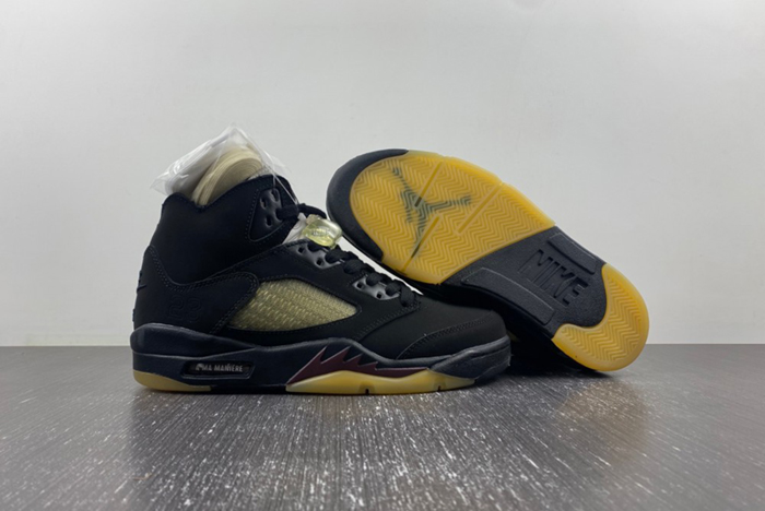 Maniére x Air Jordan 5 “Black” FD1330-001