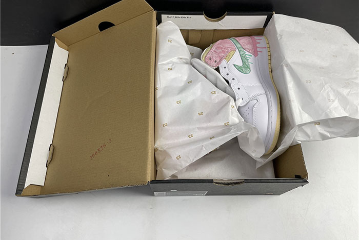 Air Jordan 1 Mid GS "Paint Drip" DD1666-100