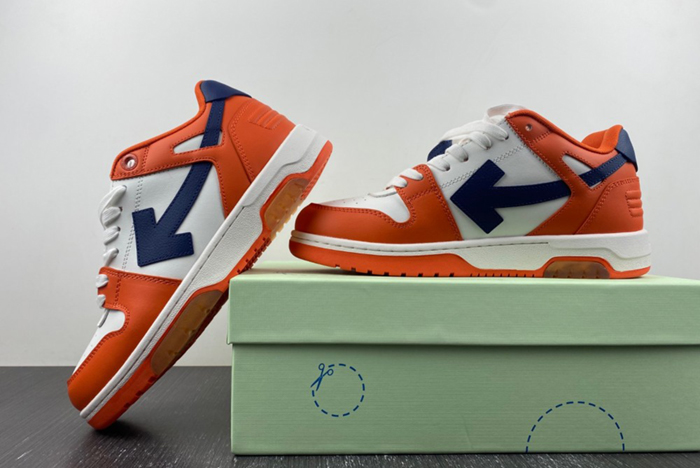 OFF-WHITE white orange dark blue