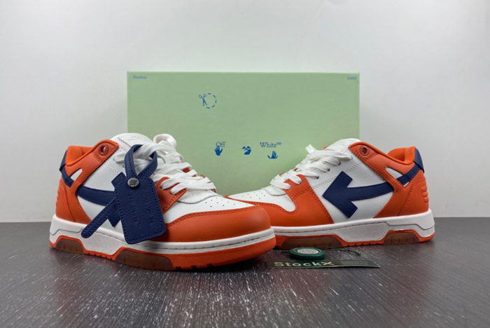 OFF-WHITE white orange dark blue