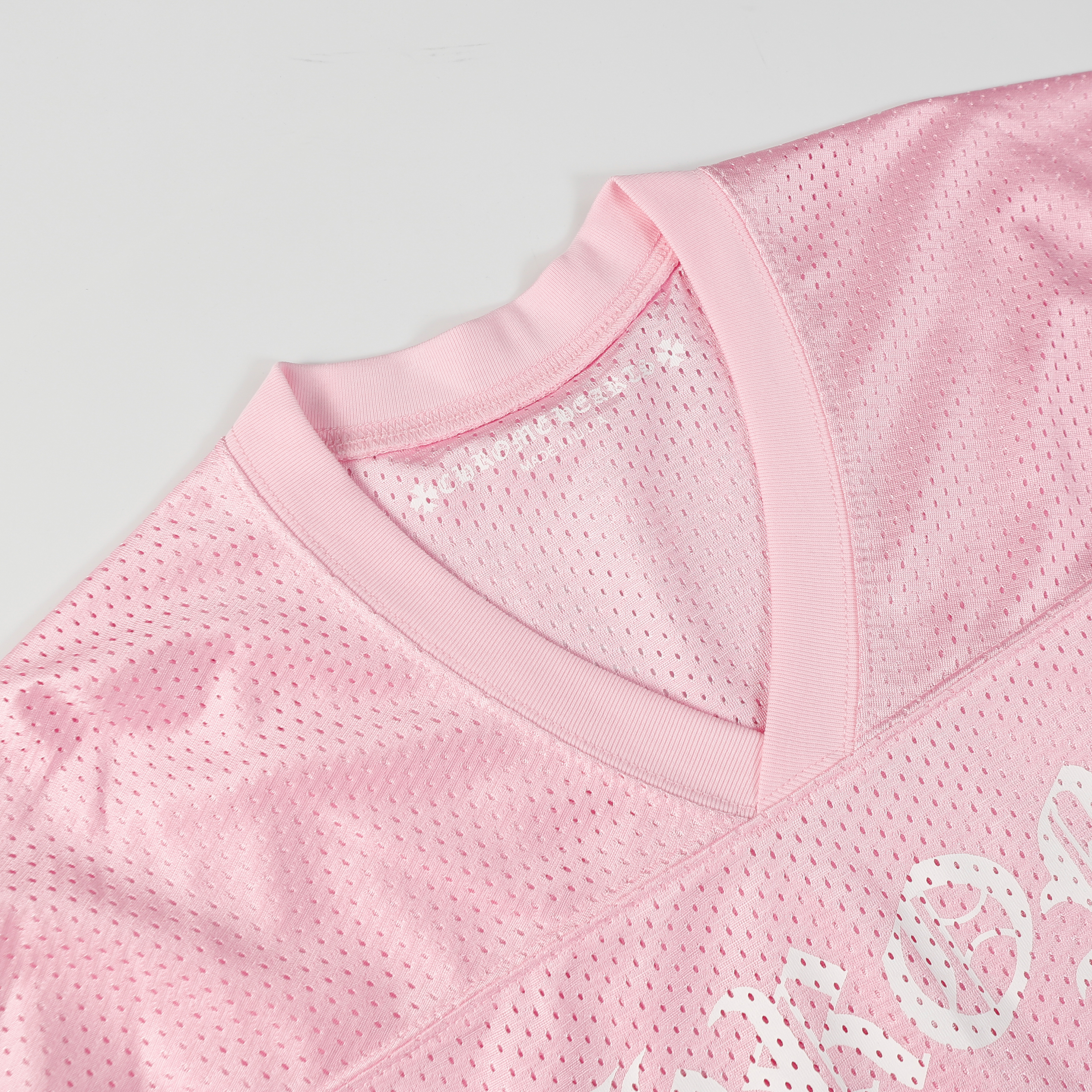 Chrome Hearts Ice Hockey Collection Silver-Plated Floral Sleeve Long Sleeve T-Shirt - Unisex Pink