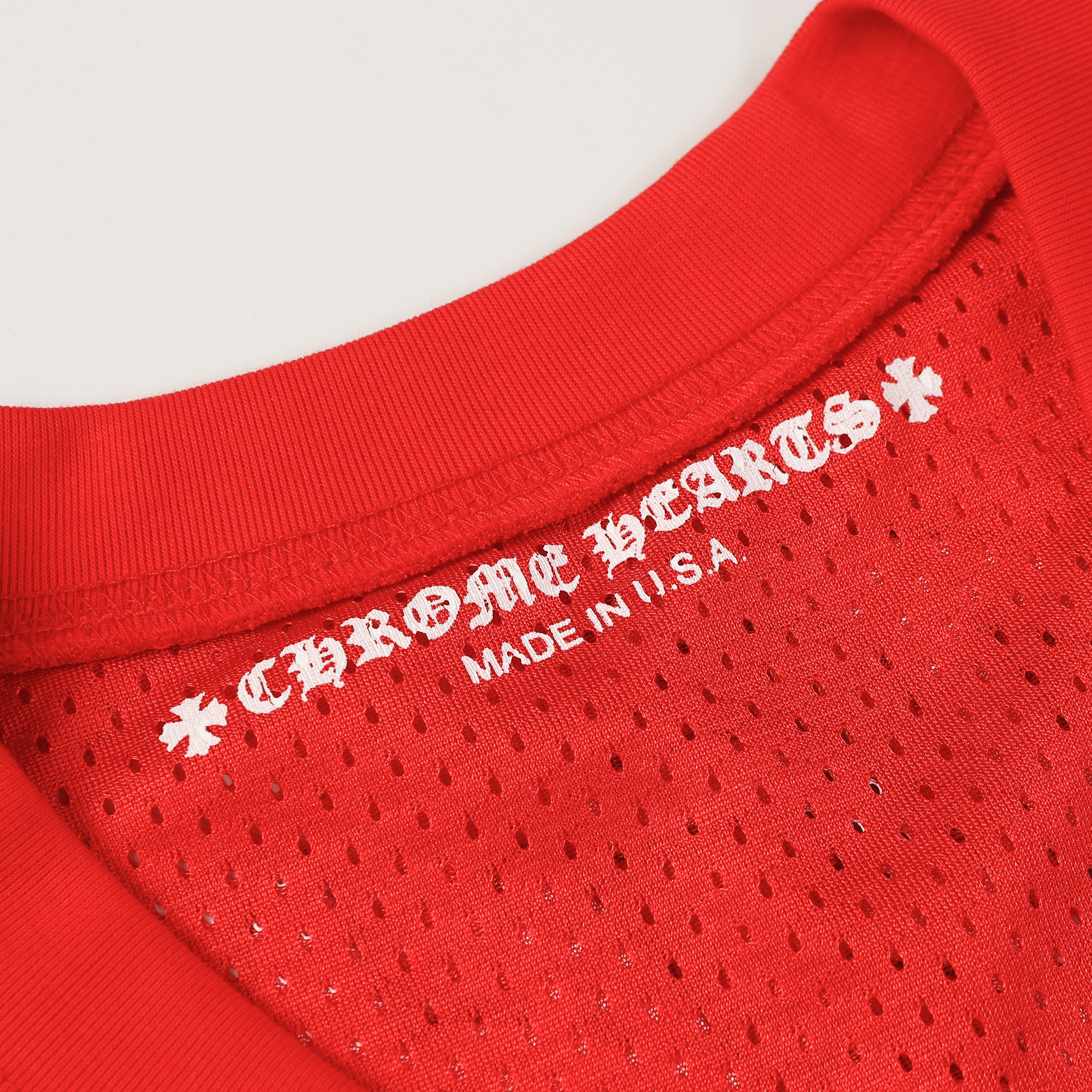 Chrome Hearts Ice Hockey Collection Silver-Plated Floral Sleeve Long Sleeve T-Shirt - Unisex Red